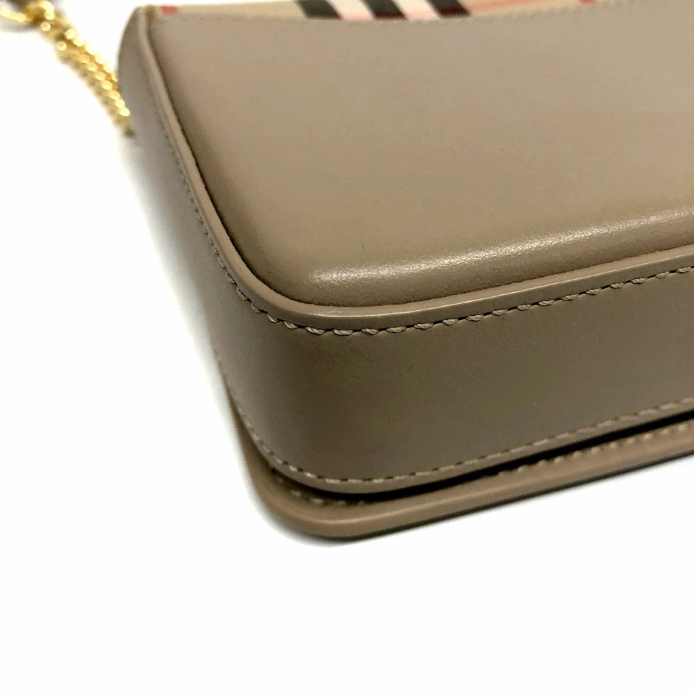 BURBERRY Bag Shoulder Clutch Nova Check Beige Clutch - Picture 6 of 11
